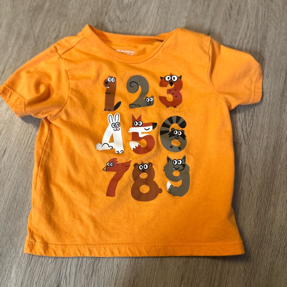 The Children's Place Orange Graphic Tee